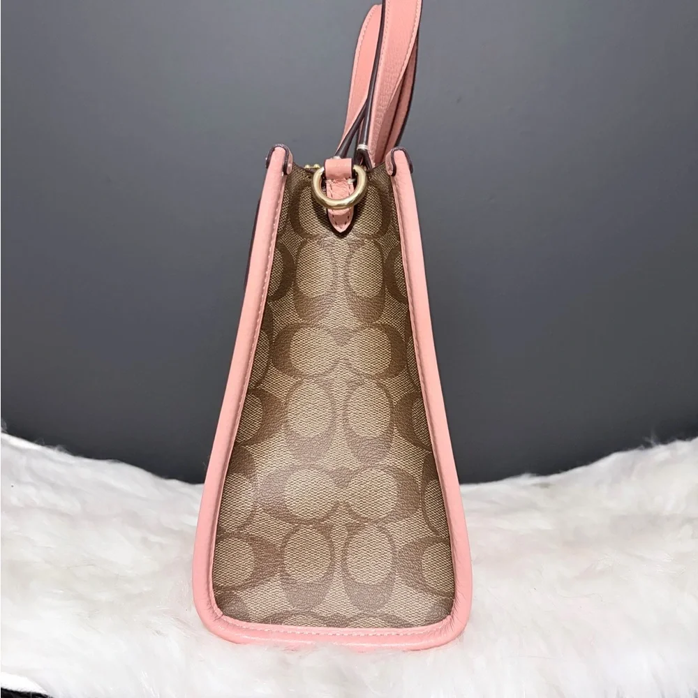 Coach Dempsey Tote Pink Creature Patches - Picture 2 of 6